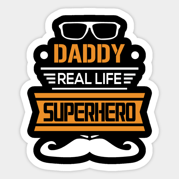 Daddy Real Life Superhero Sticker by amramna